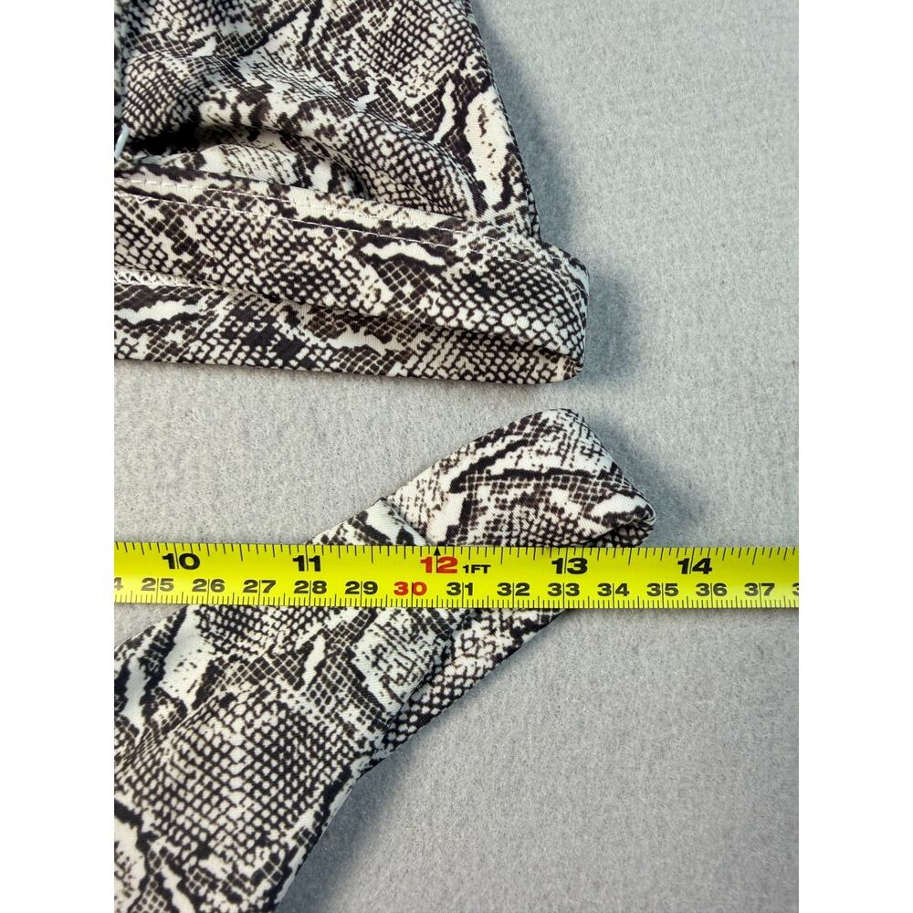 Ark Swimwear Snake Print Bikini Set Bralette Top High Cut Bottom Medium - Picture 7 of 7